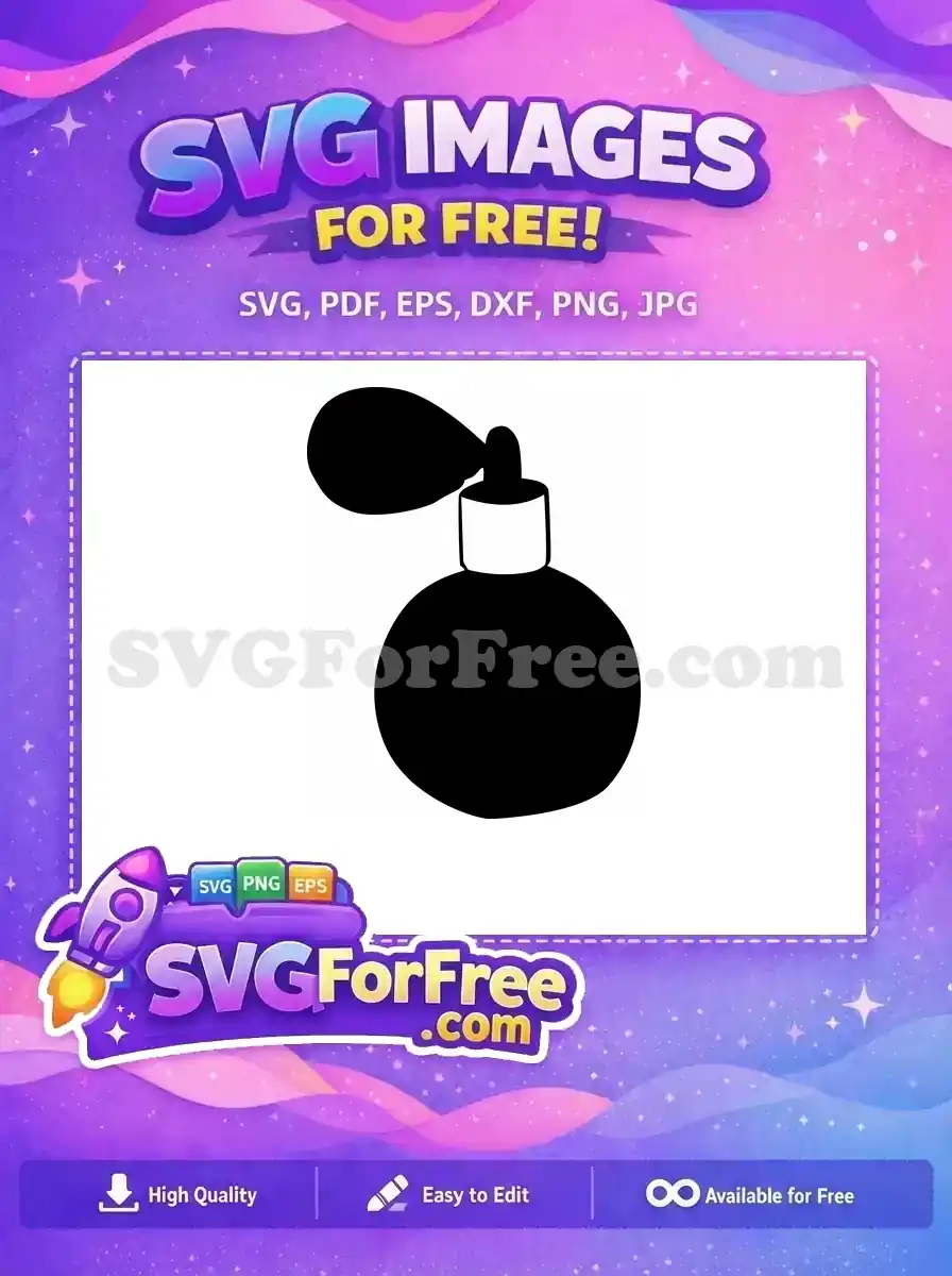 Free Black Perfume Free Bottle Silhouette Fashion Free SVG 4