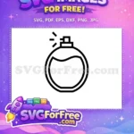 Free Elegant Scent Free Bottle Perfume Free Silhouette SVG 2 - Instant Download