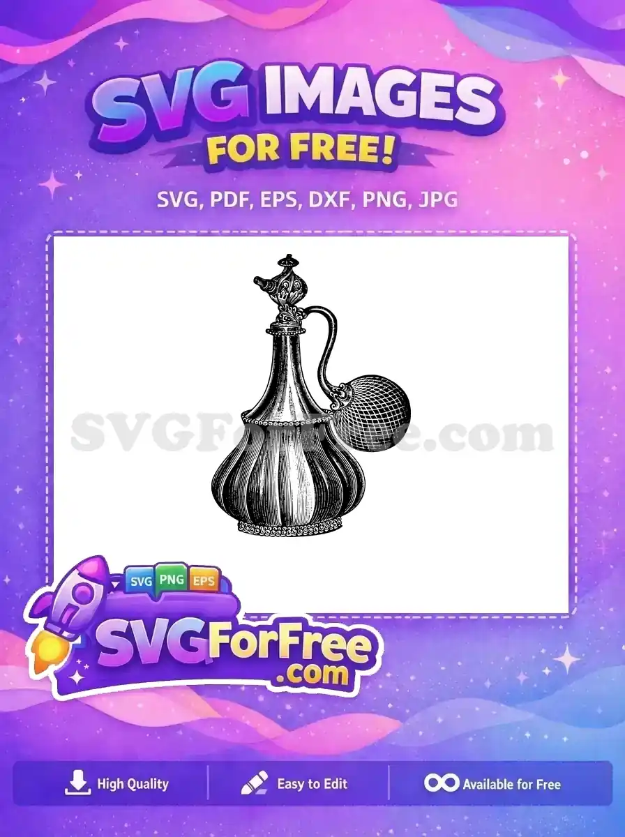 Free Ornate Perfume Free Bottle Silhouette Antique Free SVG