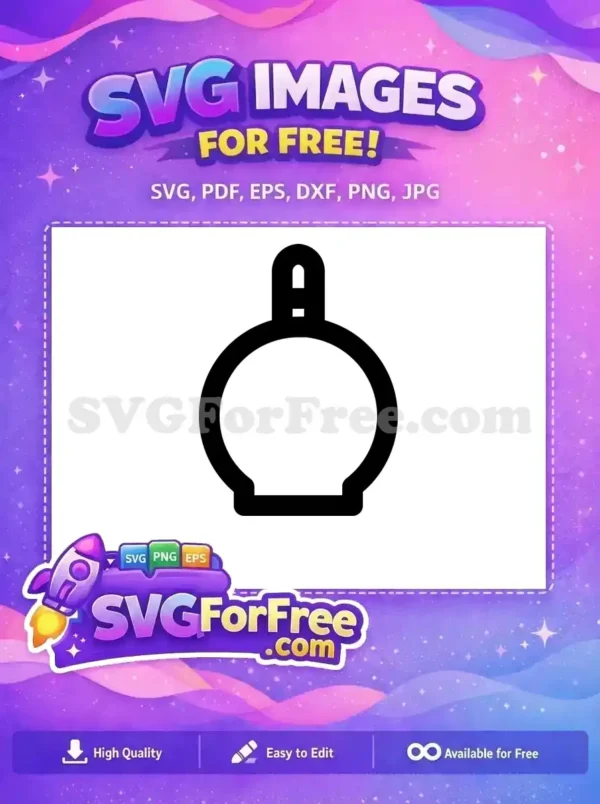 Free Circle Perfume Free Bottle Simple Free SVG Free Circle Perfume Free Bottle Simple Free SVG