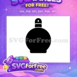 Free Black Perfume Free Bottle Silhouette Simple Free SVG - Instant Download