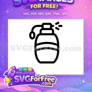 Free Black Perfume Free Spray Perfume Silhouette Free SVG Free Black Perfume Free Spray Perfume Silhouette Free SVG