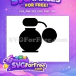Free Black Perfume Free Bottle Silhouette Free SVG 3 - Instant Download