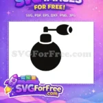 Free Black Perfume Free Bottle Trendy Style Free SVG - Instant Download