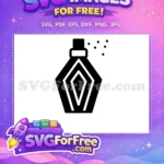 Free Black Perfume Free Silhouette Spray Free SVG - Instant Download