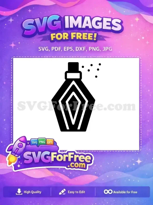 Free Black Perfume Free Silhouette Spray Free SVG