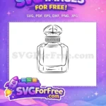 Free Elegant Bottle Free Perfume Silhouette Fashion Free SVG - Instant Download