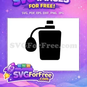 Free Black Perfume Bottle Free Silhouette Simple Free SVG