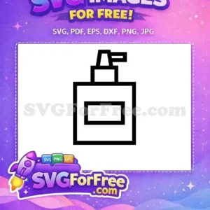 Free Black Line Free Bottle Perfume Free SVG
