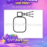 Free Sprayer Nozzle Free Bottle Outline Perfume Free SVG - Instant Download