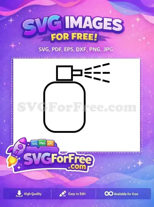 Free Sprayer Nozzle Free Bottle Outline Perfume Free SVG