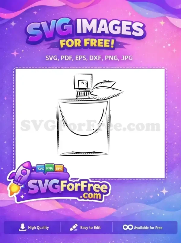Free Rectangular Perfume Bottle Free Leaf Detail Sketch Beauty Fragrance Design Free SVG Free Rectangular Perfume Bottle Free Leaf Detail Sketch Beauty Fragrance Design Free SVG
