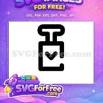 Free Heart Perfume Free Bottle Silhouette Love Free SVG - Instant Download