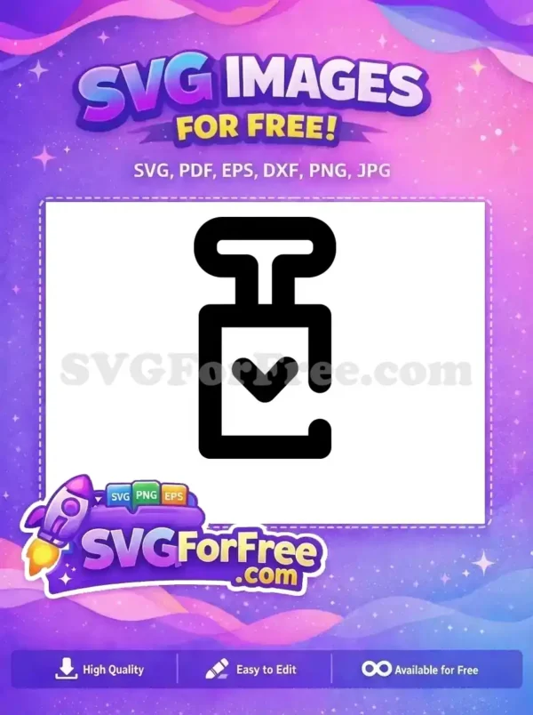 Free Heart Perfume Free Bottle Silhouette Love Free SVG
