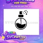 Free Black Perfume Free Bottle Silhouette Fragrance Free SVG 1 - Instant Download