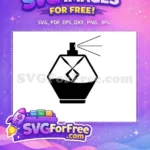 Free Black Perfume Free Silhouette Minimalist Bottle Free SVG - Instant Download