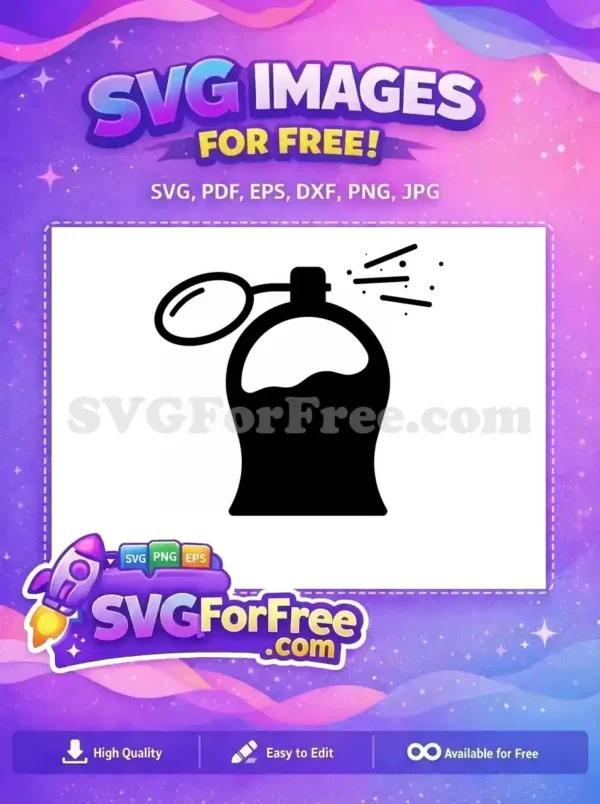 Free Elegant Scent Free Black Ink Perfume Free SVG