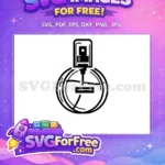 Free Elegant Scent Free Black Perfume Free Silhouette SVG - Instant Download