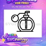 Free Black Perfume Free Bottle Silhouette Fragrance Free SVG 2 - Instant Download