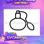 Free Scent Aroma Free Elegant Bottle Perfume Free SVG - Instant Download