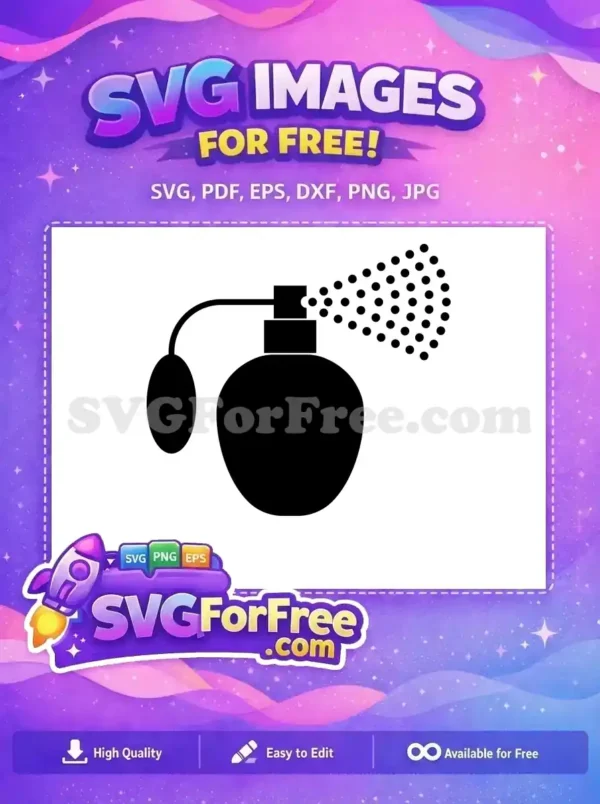 Free Spritz Silhouette Free Black Perfume Elegant Free SVG