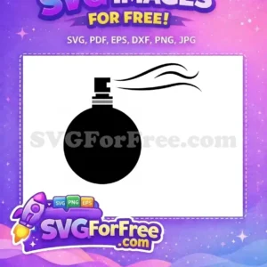 Free Black Perfume Bottle Free Atomizer Spray Scent Perfume Silhouette Free SVG
