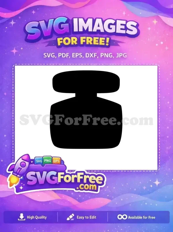 Free Black Perfume Free Bottle Simple Perfume Free SVG