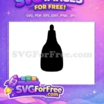 Free Black Perfume Free Bottle Silhouette Beautiful Free SVG - Instant Download