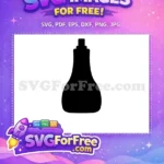 Free Black Perfume Free Elegant Silhouette Free SVG - Instant Download