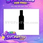 Free Black Perfume Free Bottle Minimalist Free SVG - Instant Download