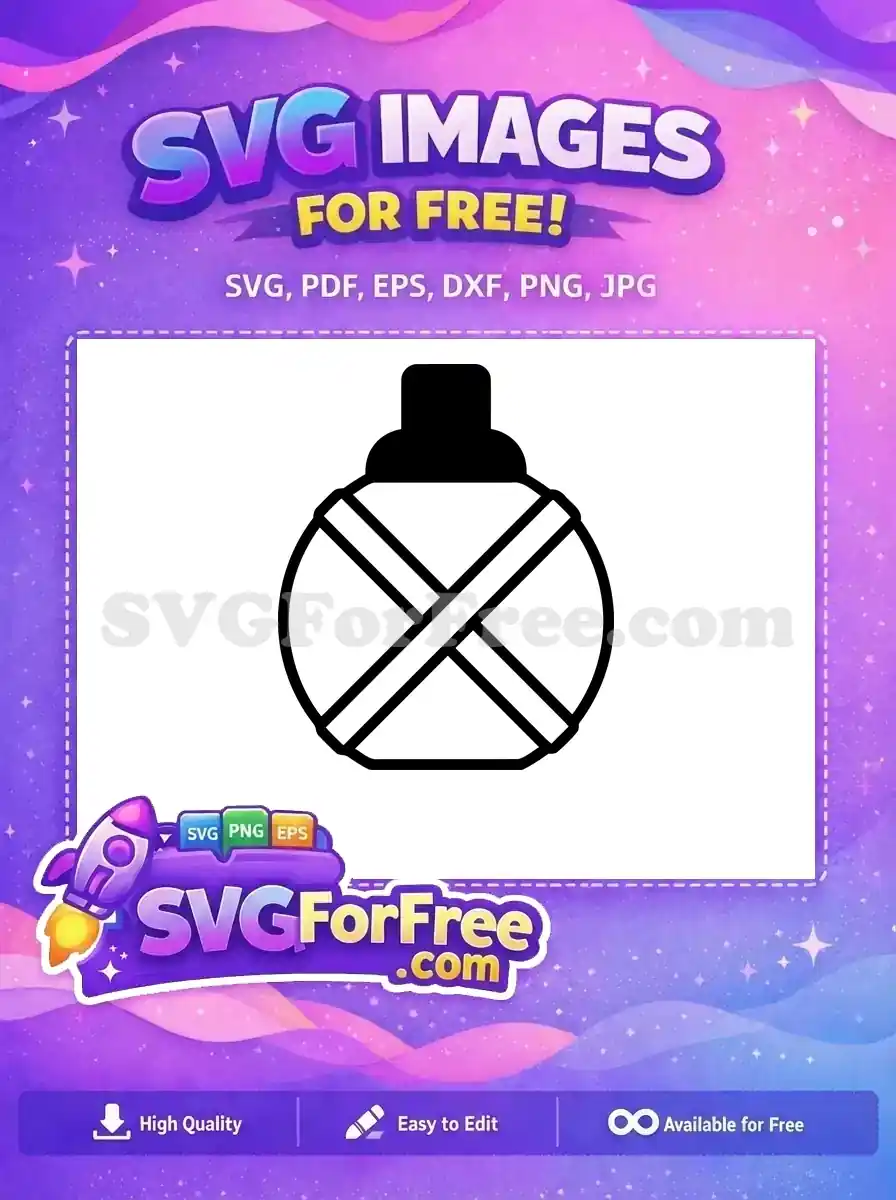 Free Elegant Perfume Bottle Free Black Silhouette Number One Free SVG