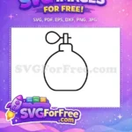 Free Black Perfume Bottle Free Simple Silhouette Fashion Free SVG 2 - Instant Download
