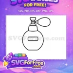 Free Elegant Scent Free Glass Perfume Free SVG - Instant Download