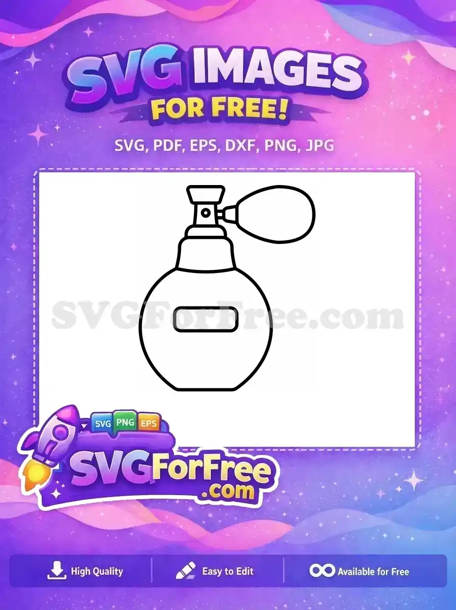 Free Elegant Scent Free Glass Perfume Free SVG