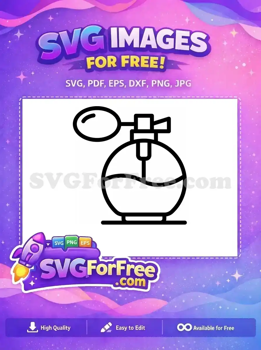 Free Perfume Bottle Free Scent Elegant Free Silhouette SVG 2