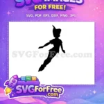 Free Flying Silhouette Free Peter Pan Movie Free SVG - Instant Download