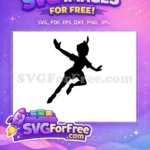 Free Silhouette Flying Free Peter Pan Disney Free SVG - Instant Download