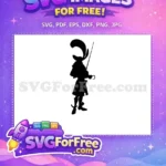Free Captain Hook Silhouette Free Sword Detail Peter Pan Free SVG - Instant Download