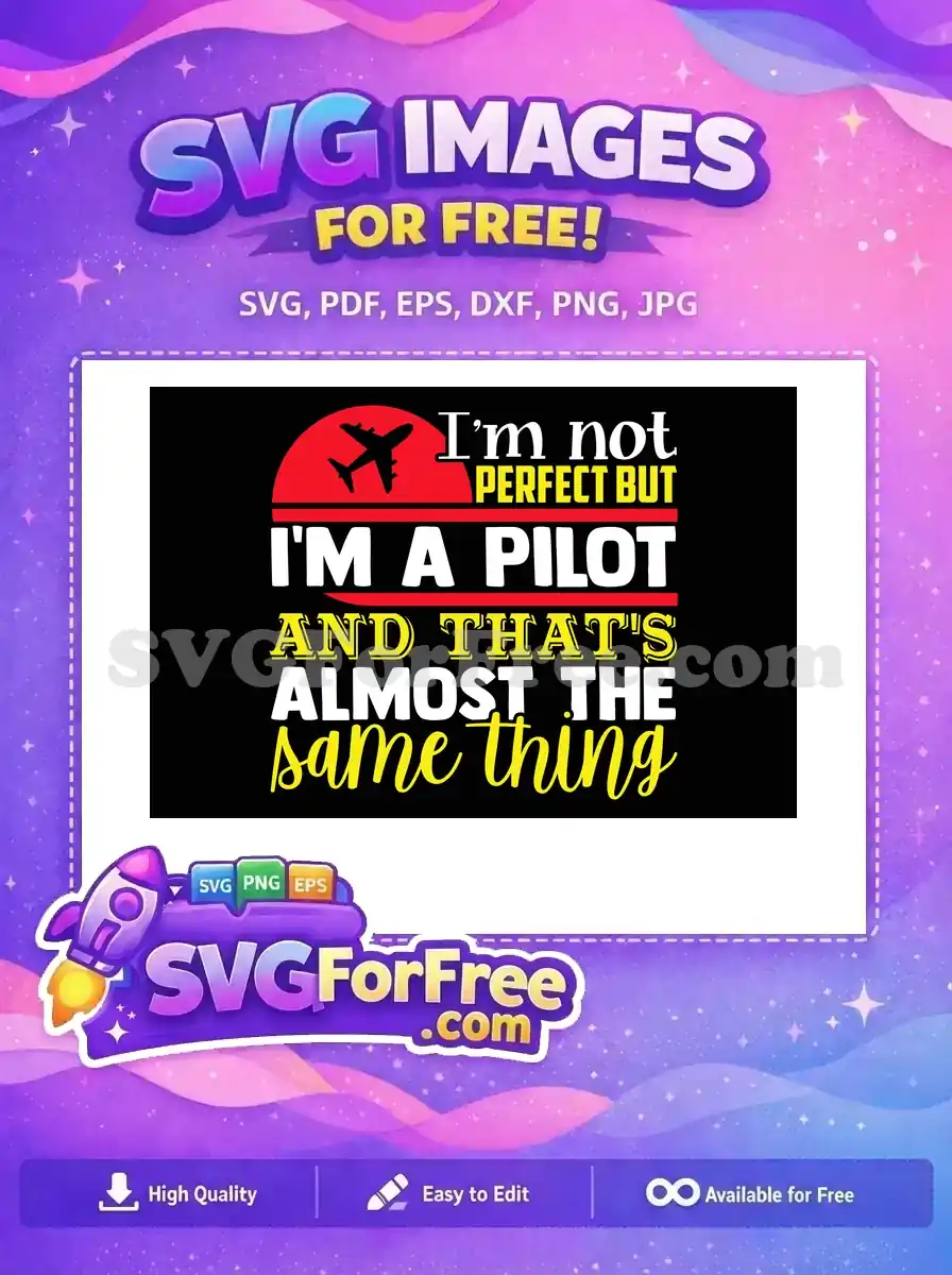 Free Airplane Silhouette Free Pilot Quote Design Free SVG 1