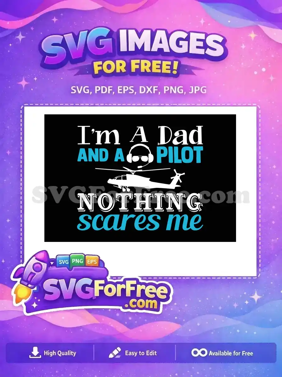 Free Headphone Detail Free Helicopter Detail Dad Pilot Free SVG