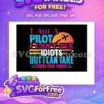 Free Funny Pilot Quote Free Airplane Sunset Graphic Sarcastic Humor Free SVG - Instant Download
