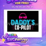 Free Pink Headset Free Aviator Glasses Daddy Pilot Free SVG - Instant Download