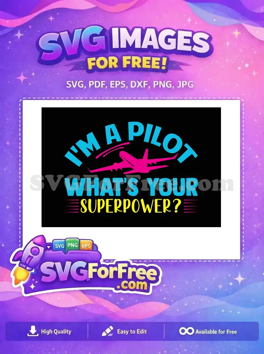 Free Airplane Silhouette Free Pilot Quote Design Free SVG 2