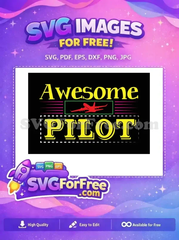Free Red Plane Free Awesome Pilot Design Free SVG