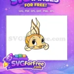 Free Blonde Hair Free Eyelashes Pinocchio Free SVG - Instant Download