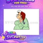 Free Geppetto Thinking Free Red Sleepcap Pinocchio Free SVG - Instant Download