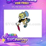 Free Jiminy Cricket Happy Free Umbrella Pinocchio Free SVG 1 - Instant Download