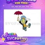 Free Burgundy Umbrella Free Blue Hat Pinocchio Free SVG - Instant Download