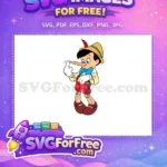 Free Animated Puppet Free Blue Bowtie Pinocchio Free SVG - Instant Download