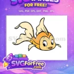 Free Smiling Goldfish Free Animated Fish Pinocchio Free SVG - Instant Download